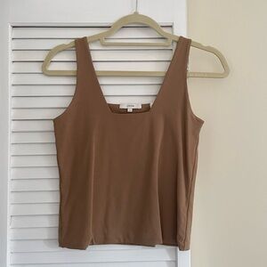 Vince Square Neck Knit Top, S Small